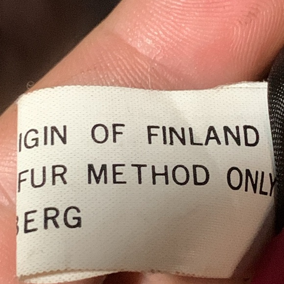 Vintage Genuine Leather & Real Dyed Foxtail Bomber Jacket Womanβs Small - Picture 10 of 17